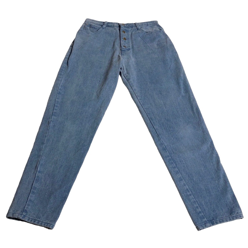 Vintage 90s Carolina Colours Button Fly Jeans Womens 29x30 Blue High Rise Denim